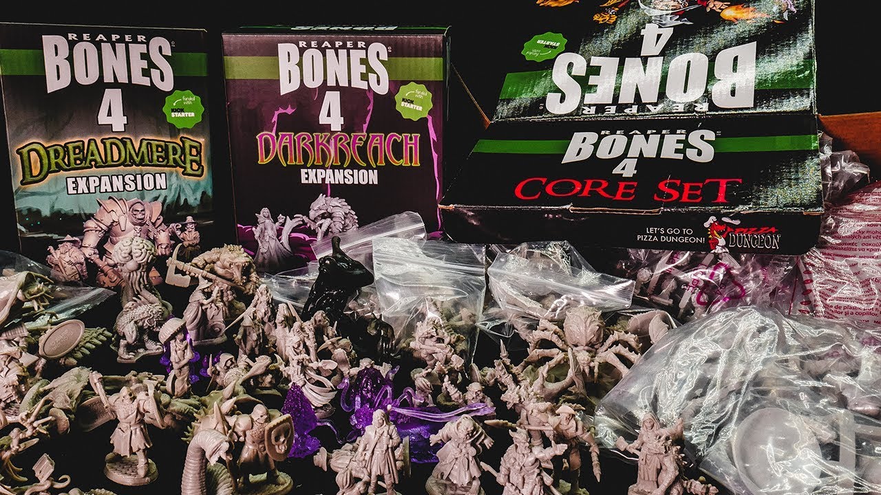 tabletop simulator 📦BONES 4 by REAPER - Core Set, Dreadmere, and Darkreach Expansions - Kickstarter UNBOXING