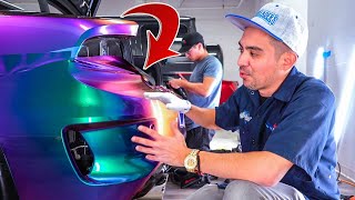 Wrapping Widebody Charger Bumpers ! What no one else shows you ! Inozetek Super Limited Spectrum ✨