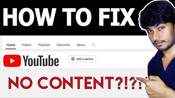 How To Fix - This Channel has No Content