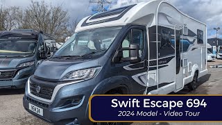 Brand New Swift Escape 694 • 2024 Model Motorhome UK • Video Tour 4K