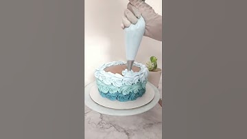 Ombre rosestte cake tutorial - Easy and mesmerizing design