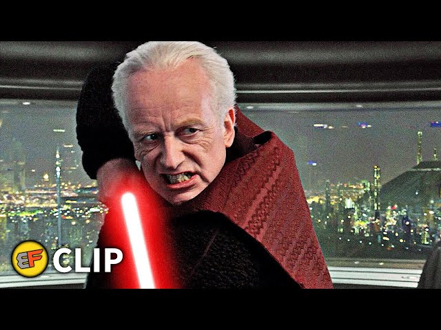 Mace Windu vs Palpatine - I am The Senate | Star Wars Revenge of the Sith (2005) Movie Clip HD 4K class=