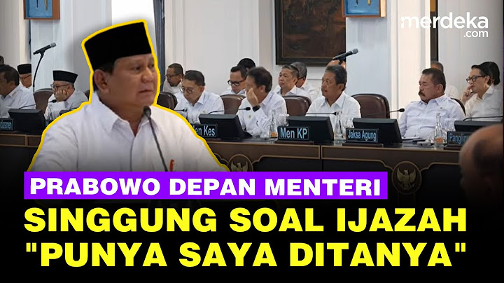 Momen Prabowo Singgung Soal Ijazah Depan Menteri Sidang Paripurna: Punya Saya Ditanya ...