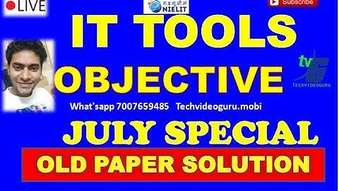 O Level IT Tools & Business system Objective | IT Tools लैंग्वेज के ऑब्जेक्टिव