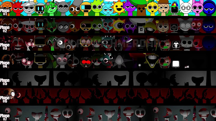 Incredibox Sprunki Phase 1 VS Phase 2 VS Phase 3 VS Phase 4.. VS Phase 7 - All Character Together