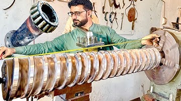 Lathe Machine work Precious worm shaft Threading Tutorial 