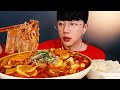 SUB)마라탕 리얼사운드 먹방ASMR🌶 SPICY BEEF HOT POT CHINESE FOOD MALATANG MUKBANGい鍋火鍋 đồ ăn Trung Quốc อาหารจี