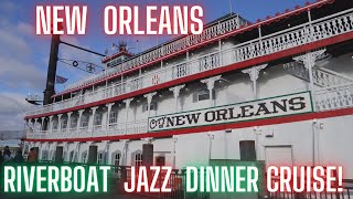 The City of New Orleans Riverboat #JAZZ  DINNER #CRUISE A MUST do when you visit New Orleans!⚜