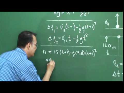 Clase 5,  Problema 4 (1/2) Caída Libre