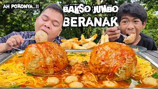 KAMERKAAN ! MUKBANG BAKSO JUMBO BERANAK SIRAM SAMBEL   BATAGOR, ENAK TAPI BEDA RASA