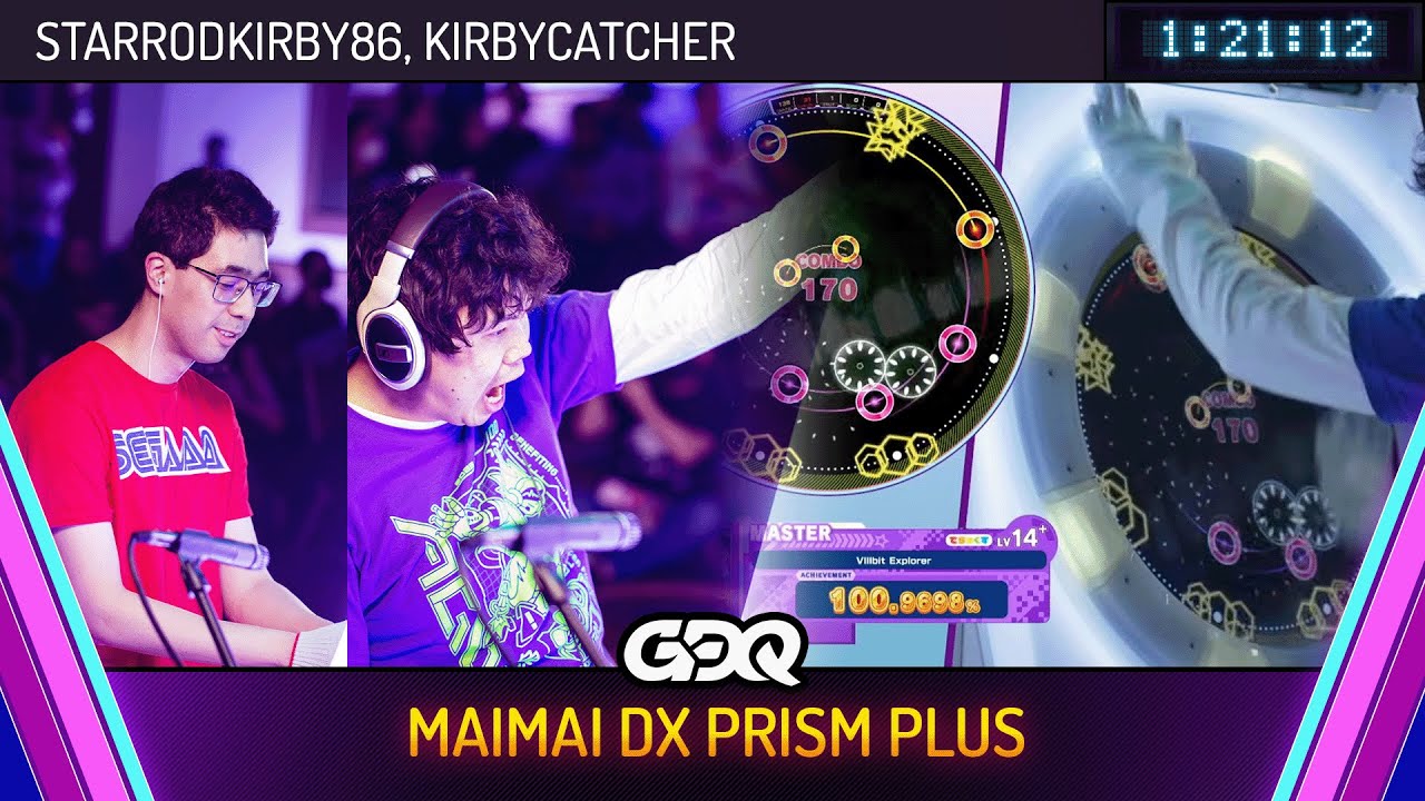 maimai DX PRiSM PLUS by Starrodkirby86 and Kirbycatcher in 1:21:12 - Awesome Games Done Quick 2026