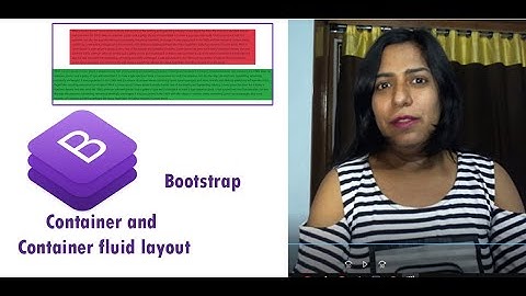 3. Bootstrap 4 container and container fluid layout