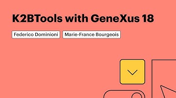 K2BTools with GeneXus 18
