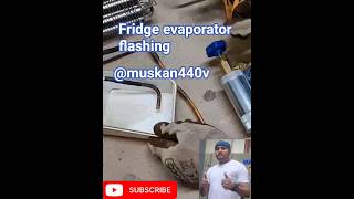 Fridge evaporator flashing #freezer #fridgerepair #fridge #hvac #airconditioning #electrical #split