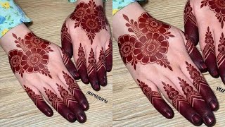 Easy Top Arabic Mehndi Design-Weddingdulhan Special -Simple