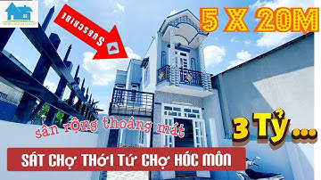 🌈kẹt tiền bán nhà Hóc Môn 5x20M siêu phẩm sân rộng thoáng mát sát chợ Đặng Thúc Vịnh nhà đất Hóc Môn