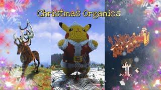 Christmas Minecraft Organic Builds Timelapse