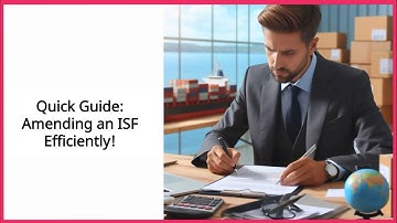 Quick Guide: Amending an ISF Efficiently!