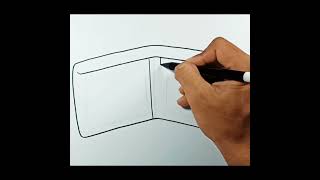 Easy Drawing Wallet #shorts