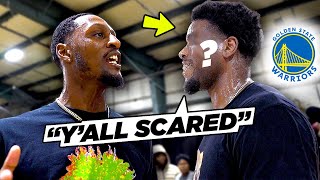 Golden State Warriors Player PULLED UP On Us & We WENT AT IT!! Intense 5v5 Basketball