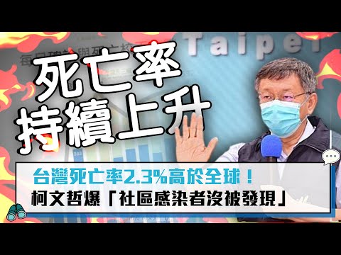 【CNEWS】台灣死亡率2 3%高於全球！柯文哲爆「社區感染者沒被發現」