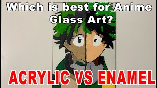 Acrylic VS Enamel Paint: Which is Better For Anime Glass Art!!!