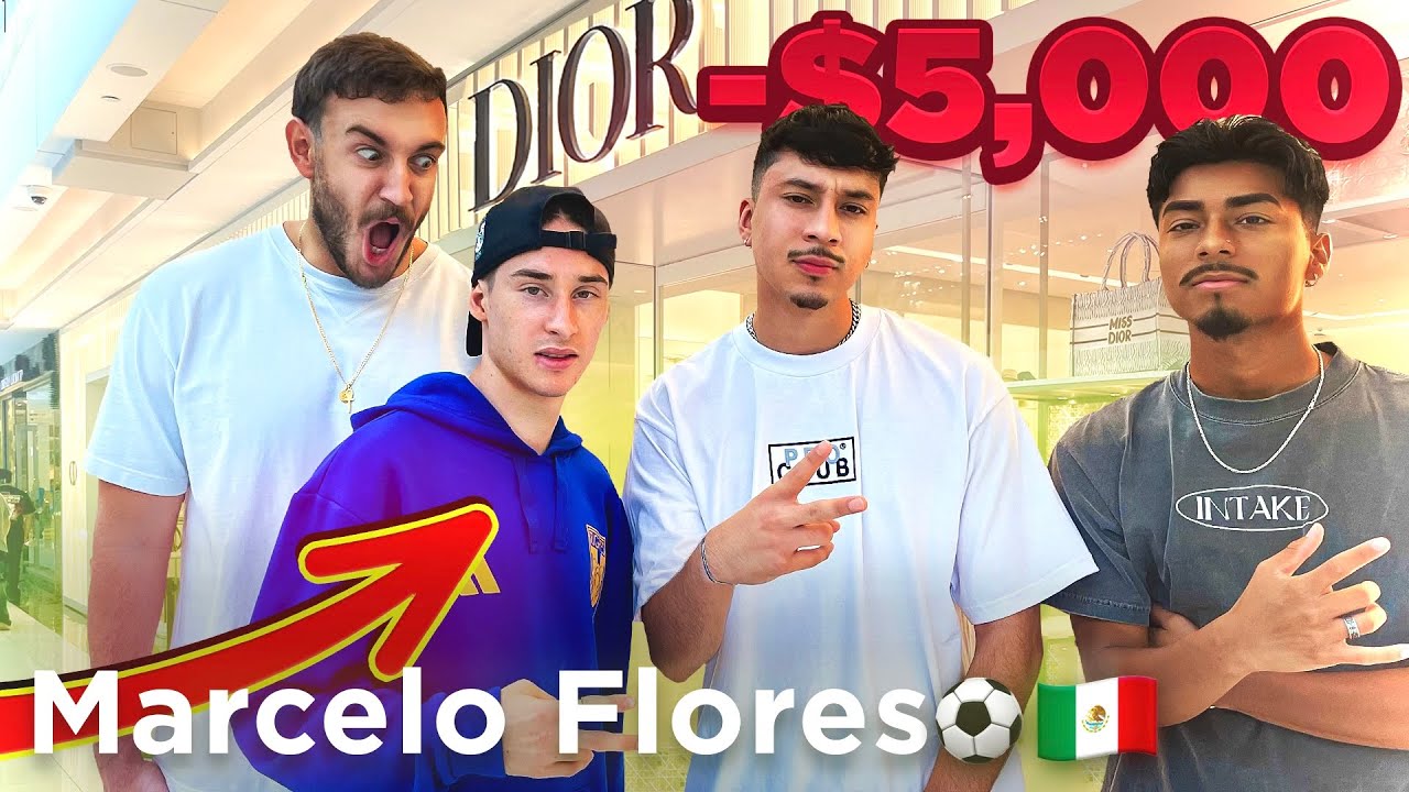 WE WENT SHOPPING W MARCELO FLORES!! (Pro player drops a BAG) - YouTube