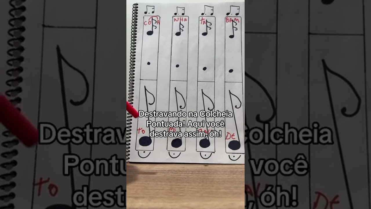 Na Colcheia Pontuada você destrava assim, ó!