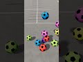 Rainbow ccolorful ball fall crash - beamng drive