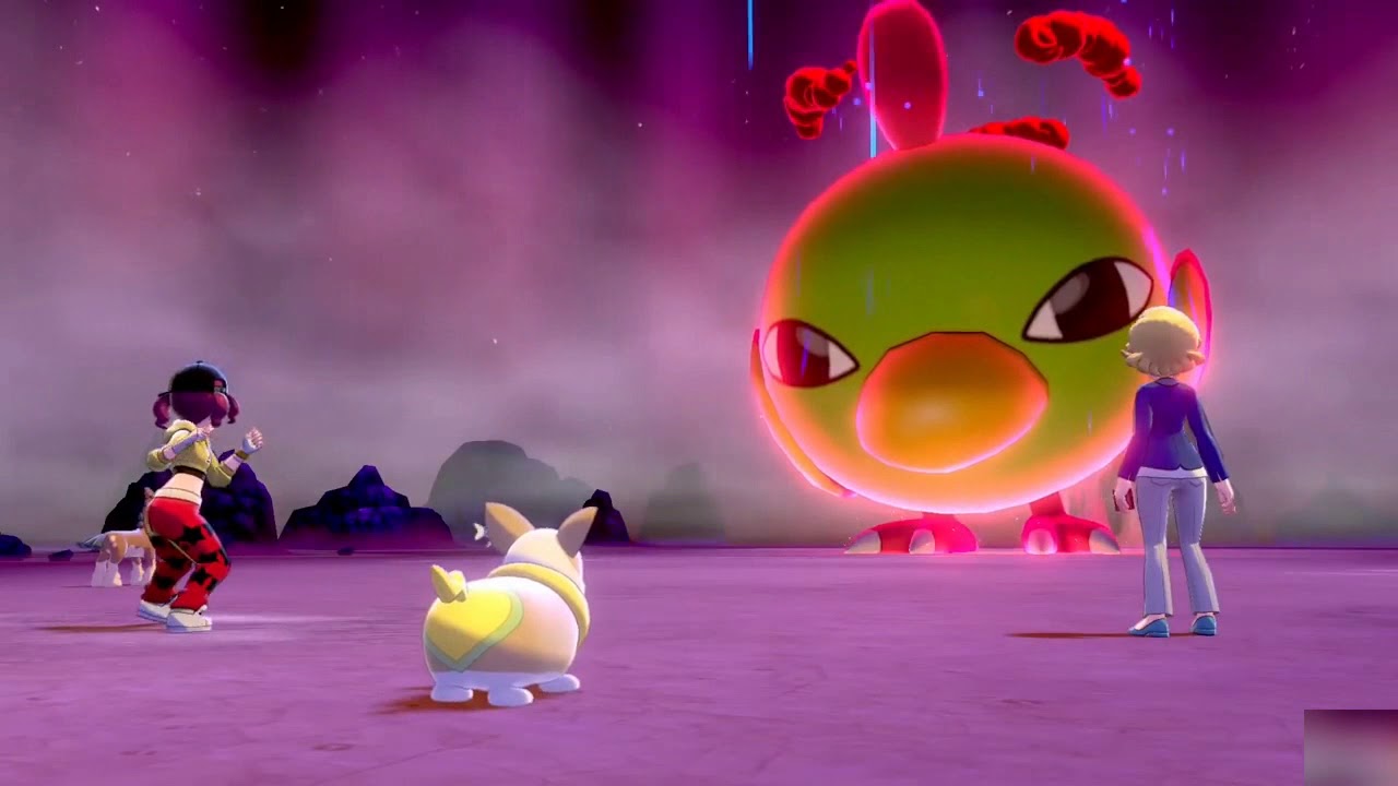 Pokemon Sword and Shield Catching Gigantamax Natu - YouTube