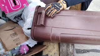Hopper view Packing Big Trash Bags Glass And More video 12