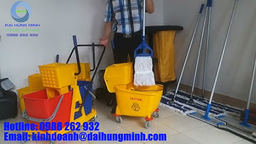 Xe đẩy lau nhà | Xe đẩy vắt cây lau nhà | Xe đẩy lau sàn nhà| Xe lau sàn nhà