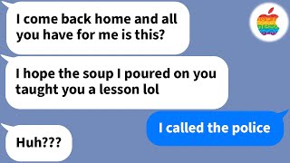 【Apple】 My sister-in-law threw a bowl of soup at me so I called the cops