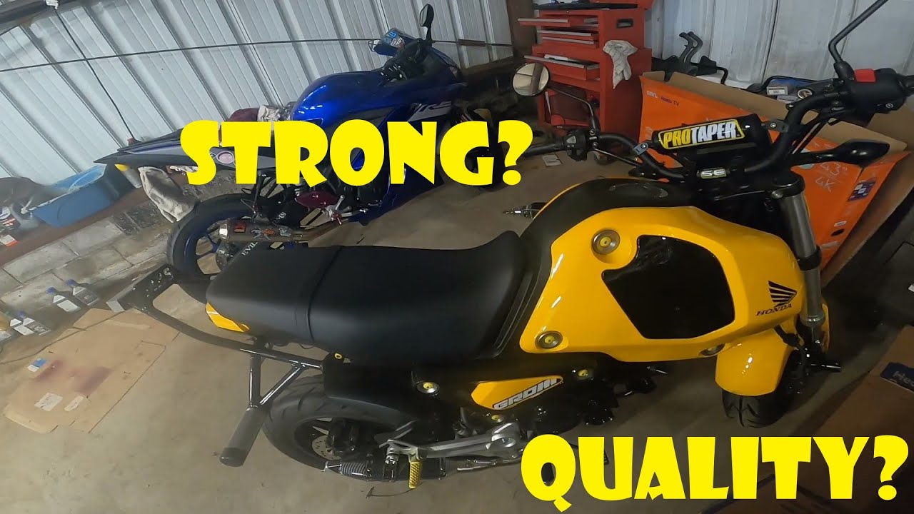 MKStunts SP Subcage and Pro Taper Bars Install On 2022 Grom (easy bar