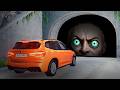 Cars Exploring CREEPY Tunnels BeamNG Drive 