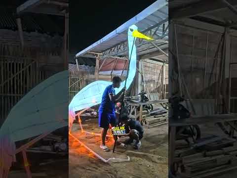 PERSIAPAN TAKBIRAN IDUL FITRI NANTI MALAM, LENTERA BANGAU #ogohogoh