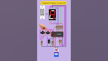 #diy 7-Segment Counter Display | Using CD4026BE With Reset Push Button | No Arduino #shorts #tech