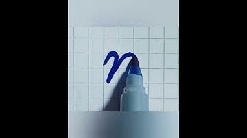 How To Write Letter " n " In cursive  #howtowritecursive #handwriting
