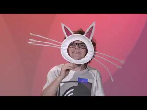 Wie ein Pappteller Häschen-Maske machen | Der Freitag Zone