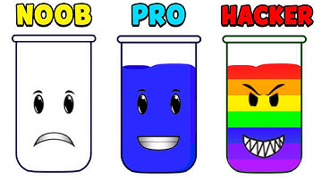 NOOB vs PRO vs HACKER - SortPuz: Water Sort Puzzle