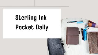 Setting Up Sterling Ink Pocket Daily Planner #sterlingink