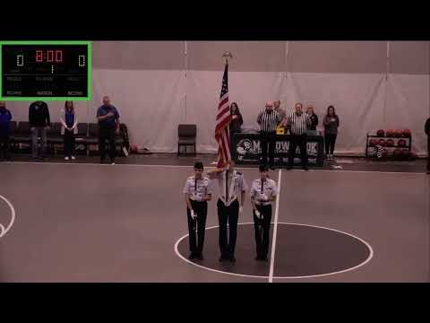 Color Guard presentation at Meadowbrook Christian School