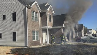 Garage and grass fire displaces 3 residents in Deep Creek