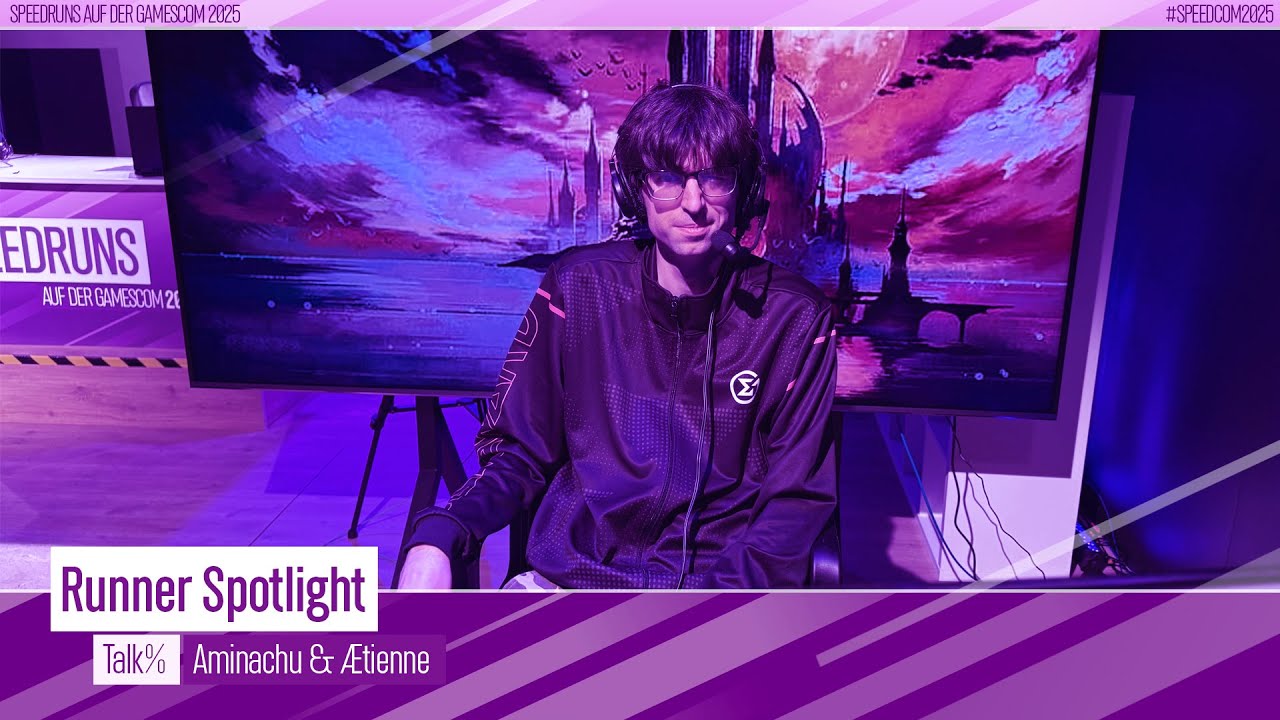 Speedruns auf der gamescom 2025 | Runner Spotlight: Talk mit Aminachu und Ætienne