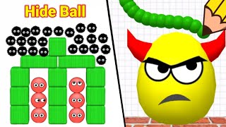 📲♥️ Hide Ball brain teaser games (draw to smash) 2048 gameplay part 12