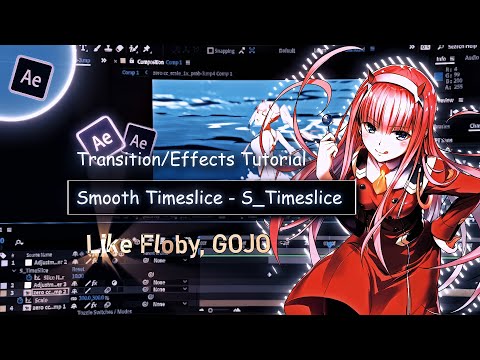 Smooth Wipe Transition - S_TimeSlice like Floby, GOJO in After Effects | AMV Tutorial