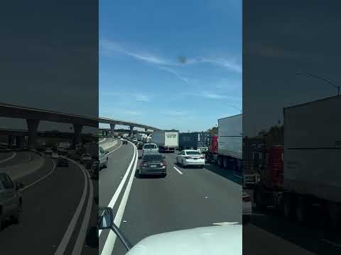 Stalled semi truck