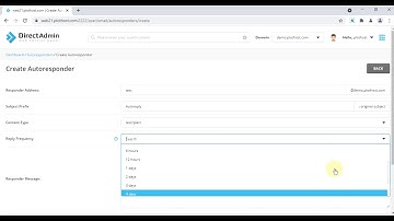 How to create an autoresponder in DirectAdmin