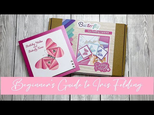 Beginner Iris Folding Card Making Kit, Deluxe Starter Kit, Craft Kit Gift, Pretty In Paper By B