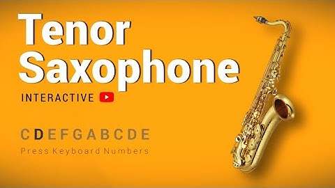 YouTube Saxophone - Play on YouTube with number keys